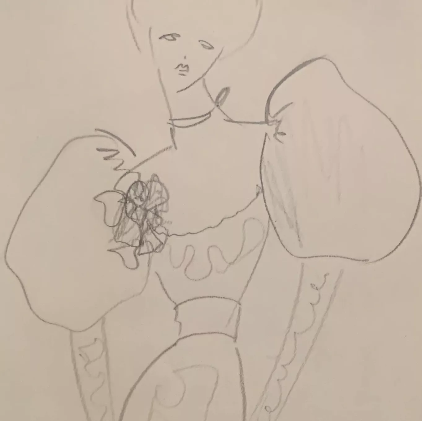 Saint Laurent, dessin d'&eacute;tude