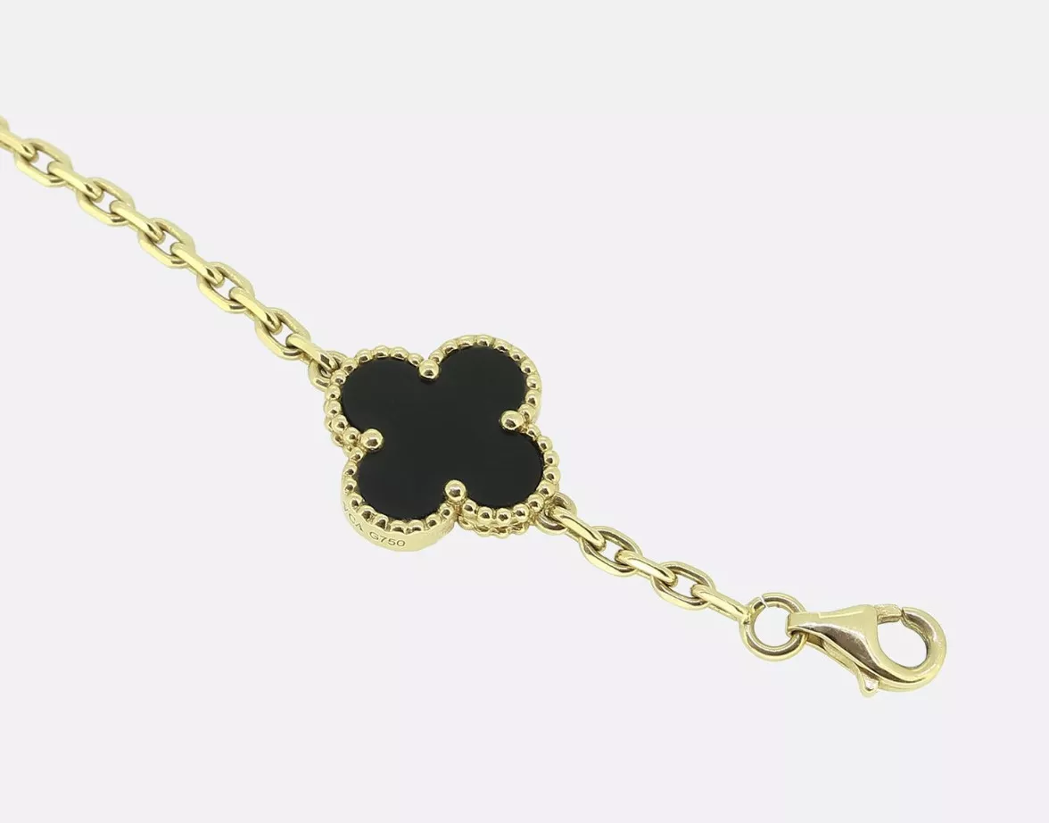 Van Cleef & Arpels, sautoir Alhambra onyx