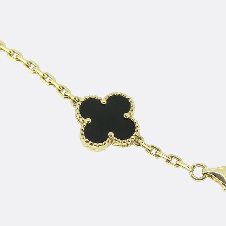 Van Cleef & Arpels, sautoir Alhambra onyx