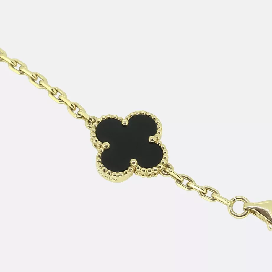 Van Cleef & Arpels, sautoir Alhambra onyx