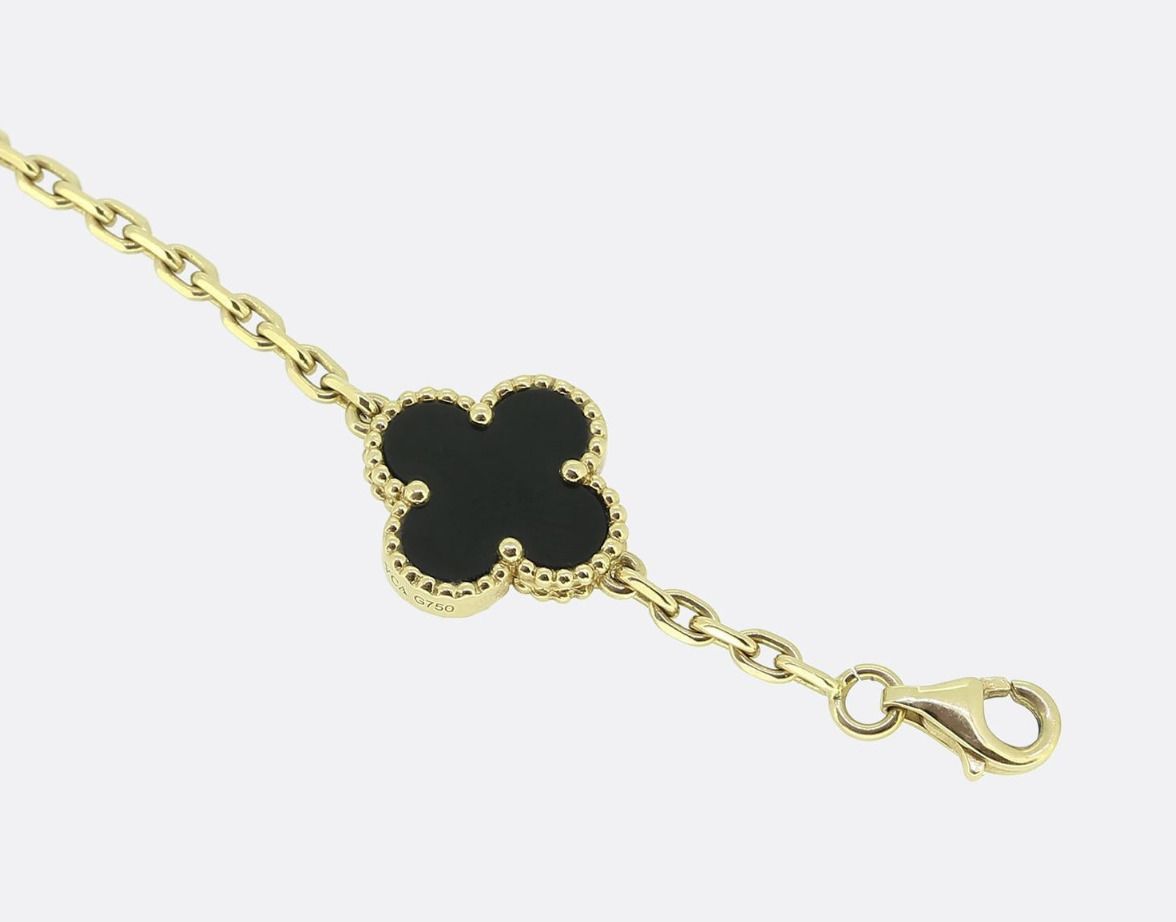 Van Cleef & Arpels, sautoir Alhambra onyx